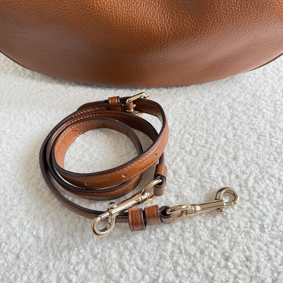 Coach East West Harley Hobo Bag Shoulder/Crossbody Strap Cognac Brown - Picture 7 of 12